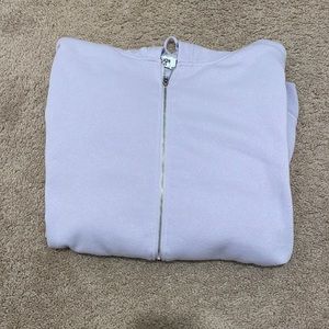 Light purple zip up hoodie